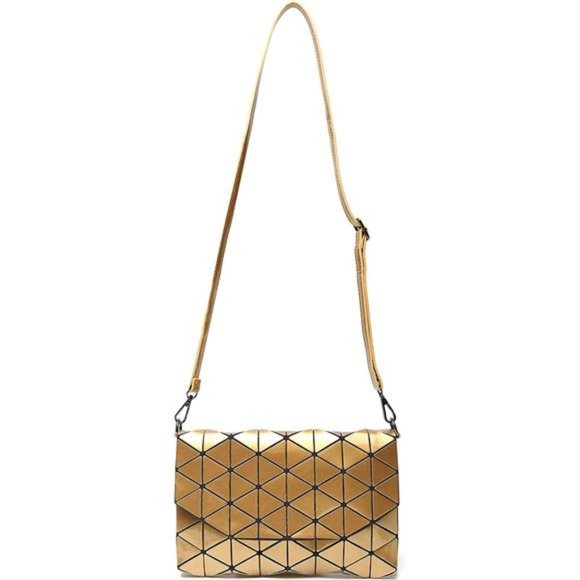 Women's Reflective Crossbody Purse Geometric Daily and Party Handbag - Picture 2 of 6